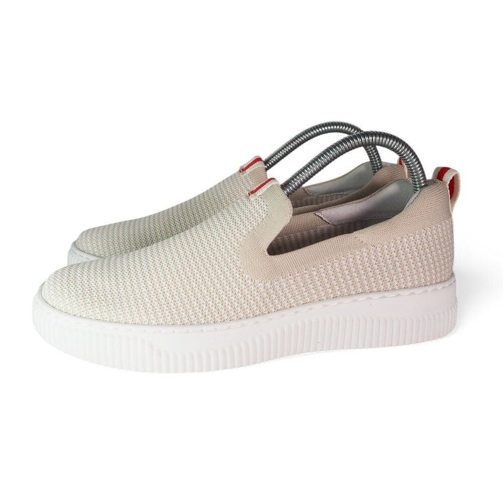 Women's Cream Slip-On Sneakers - Picture 2 of 11